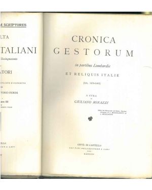 Cronica gestorum in partibus Lombardie et reliquis Italie (1476-1482). Rerum italicarum scriptores. 
