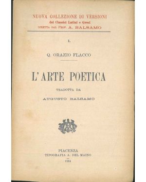 L' Arte poetica tradotta da Augusto Balsamo.