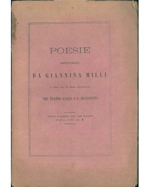 Poesie improvvisate da Giannina Milli la sera del XV marzo MDCCCLXVII nel Teatro Gallo a S. Benedetto.