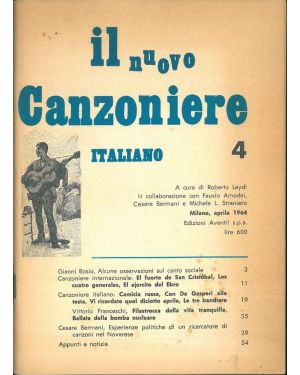Il Nuovo canzoniere italiano n° 4.