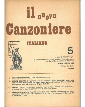 Il Nuovo Canzoniere italiano n° 5.