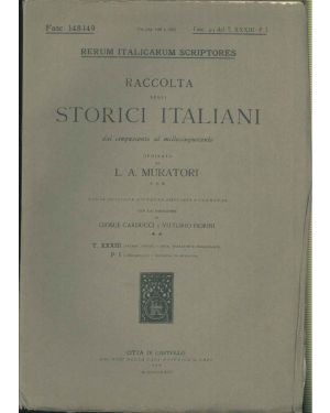  Della historia di Bologna. Parte prima. Fasc. 4/5 del Tomo XXXIII, P I. Rerum italicarum scriptores