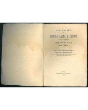 Notizie biografiche e iscrizioni latine e italiane raccolte e pubblicate da G. B. Brignardello.