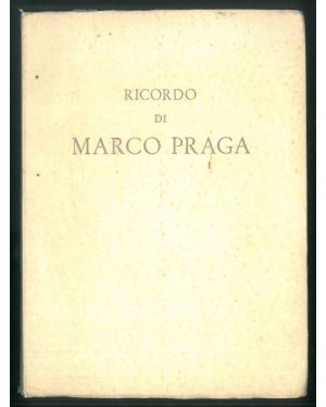 Ricordo di Marco Praga.