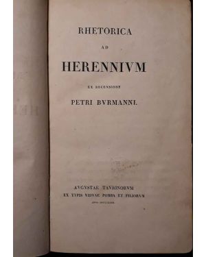 Rhetorica ad Herennium ex recensione Petri Burmanni