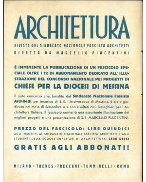 Architettura Rivista del sindacato nazionale fascista architetti