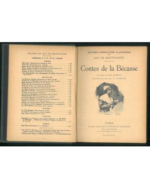 Contes de la Bécasse. Illustrations de Lucien Barbut. Gravure sur bois par G. Lemoine.