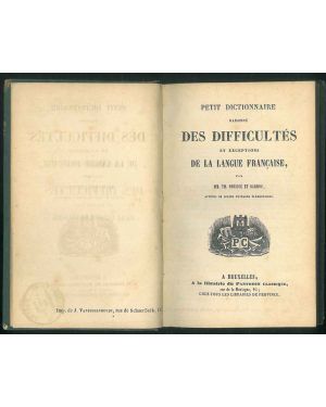 Petit dictionnaire raisonné des difficultés et exceptions de la langue francaise.