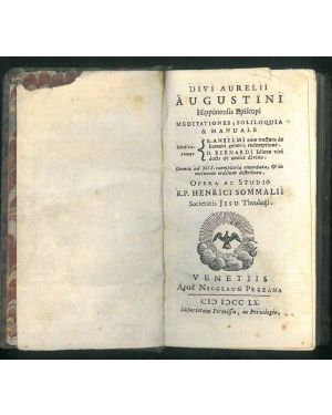 Divi Aurelii Augustini Hipponensis Episcopis. Meditationes, soliloquia & manuale. Omnia ad MSS. emendata & in meliorem ordinem distribuita.