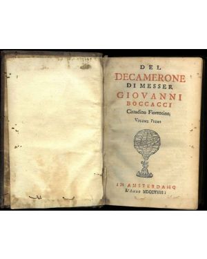 Del Decamerone di Messere Giovanni Bocacci Cittadino Fiorentino. Volume primo e secondo.