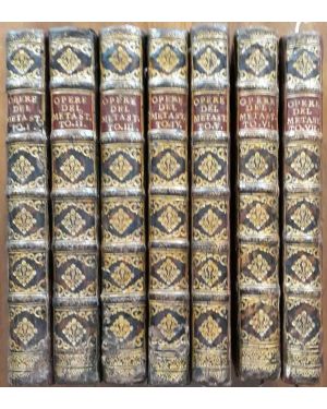 Opere drammatiche del Sig. Abate Pietro Metastasio romano poeta cesareo. 7 volumi. Edizione xi, 1758-1766