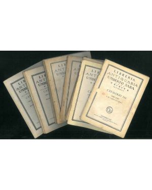 Lotto di 12 cataloghi della libreria antiquaria Umberto Saba di Trieste.