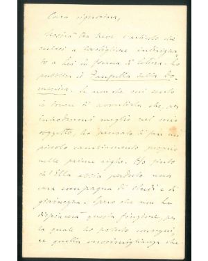 Lettera di tre facciate manoscritte con firma autografa. Roma 16 nov. 1911