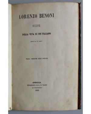 Lorenzo Benoni: scene della vita di un italiano edite da un amico. Prima versione dall'inglese
