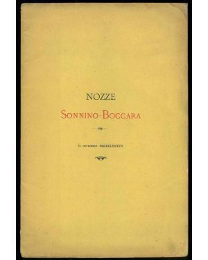 Nozze Sonnino-Boccara.