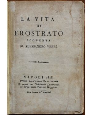 La vita di Erostrato scoperta da Alessandro Verri
