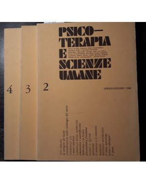Psicoterapia e scienze umani . N. 2, 3, 4 .  Anno iii° 1980