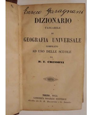 Dizionario tascabile di geografia universale: compilato ad uso delle scuole