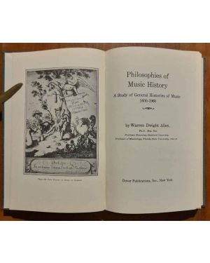 Philosophies of Music History. A Study of General Histories of Music 1600-1960