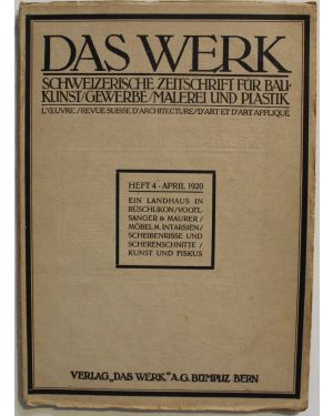 Das Werk. Schweizerische Zeitschrift fur Baukunst/Gewerbe/Malerei und Plastik. Heft 4 April 1920