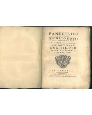 Panegirici. Con alcuni discorsi recitati in varie Quaresime alla corte di S.A.R Don Filippo infante di Spagna. Opera postuma.