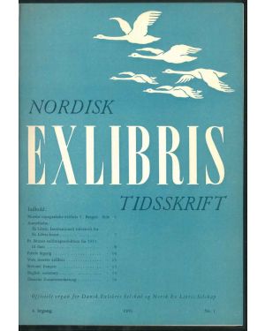Nordisk exlibris tidsskrift. 16 numeri dal 1951 al 1955. 
