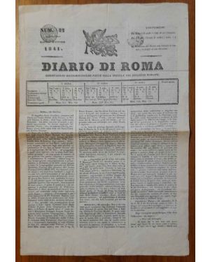 Diario di Roma. Osservazioni meteorologiche fatte nella specola del collegio romano. N. 82, 12 ottobre 1841