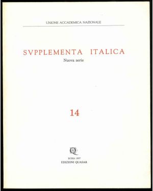 Supplementa italica. Nuova serie n. 14. Indici dei volumi 8-13.