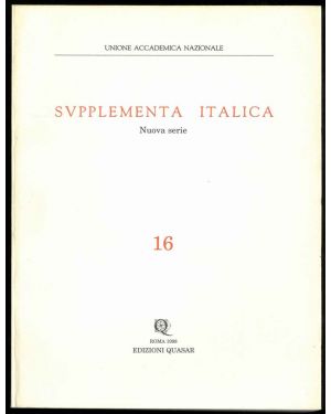 Supplementa italica. Nuova serie n. 16.