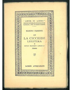 De La Cicceide legitima di Giovan Francesco Lazzarelli. Scheda.