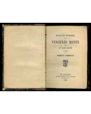 Scelte poesie di Vincenzo Monti con le varie lezioni.