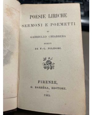 Poesie liriche, sermoni e poemetti scelti da F.L. Polidori.