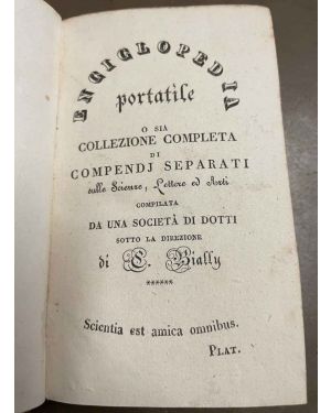 Enciclopedia portatile o sia collezione completa di compedi separati sulle Scienze, Lettere ed Arti.