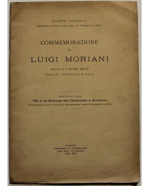 Commemorazione di Luigi Moriani tenuta il 2 giugno 1934-xii nella R. Università di Pavia