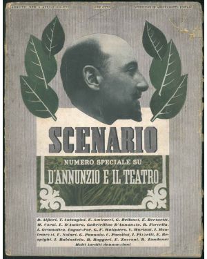 Scenario. Rivista mensile delle arti della scena. Numero speciale su D'Annunzio e il teatro. Anno VII, N° 4, Aprile 1938.