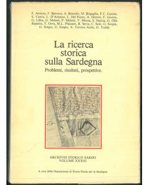 Stato attuale della ricerca storica sulla Sardegna. Archivio storico sardo vol. XXXIII.